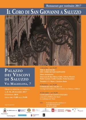 Restaurare per restituire 2017. Il Coro di San Giovanni a Saluzzo