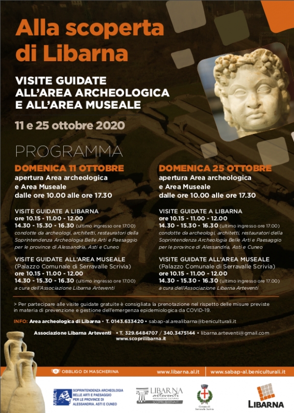 All&rsquo;area archeologica di Libarna e alla sala museale a Serravalle Scrivia aperture straordinarie e visite guidate