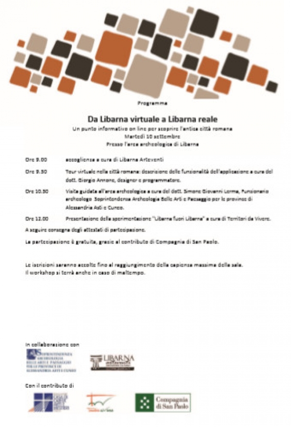Da Libarna virtuale a Libarna reale  Un punto informativo on line per scoprire l&#039;antica città romana