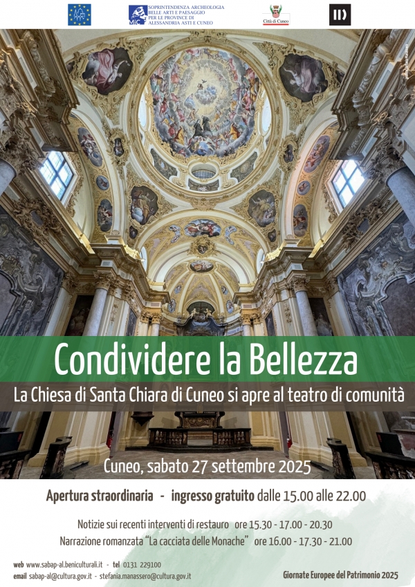 Condividere la Bellezza: la Chiesa di Santa Chiara si apre al teatro di comunità