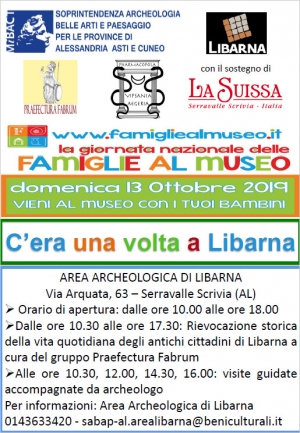 A Libarna Giornate del FAI d’autunno e F@Mu- Giornata nazionale delle Famiglie al Museo