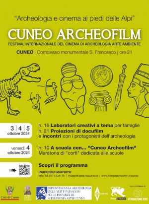 Cuneo Archeofilm, il Festival Internazionale del Cinema di Archeologia Arte Ambiente
