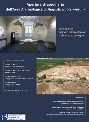 Apertura straordinaria dell’Area Archeologica di Augusta Bagiennorum