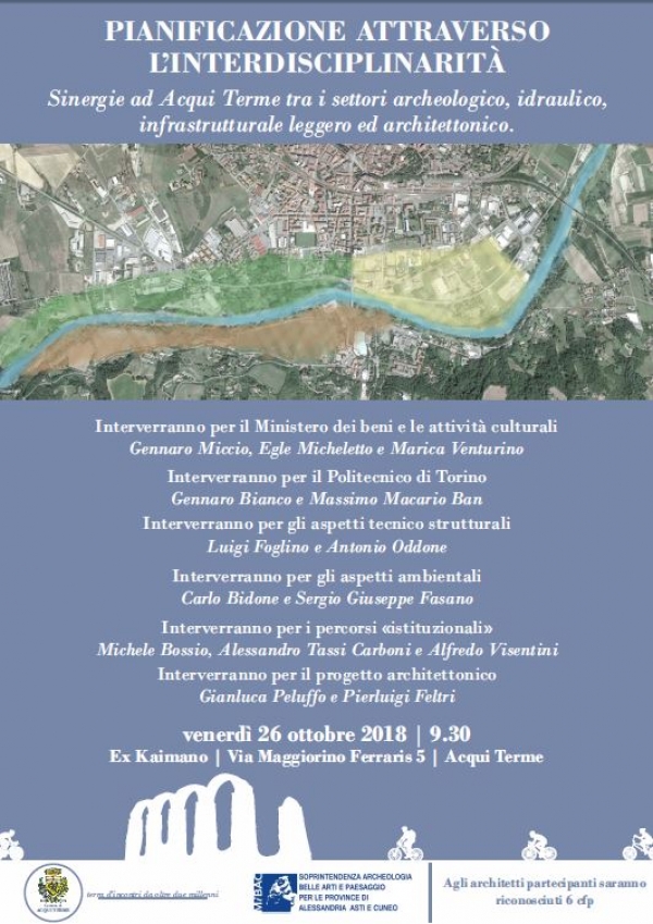 Pianificazione attraverso l’interdisciplinarità. Sinergie ad Acqui Terme tra i settori archeologico, idraulico, infrastrutturale leggero e architettonico