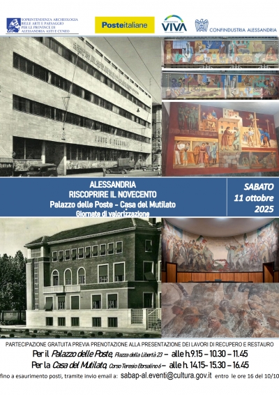 Alessandria - Riscoprire il novecento - Palazzo delle Poste - Casa del Mutilato