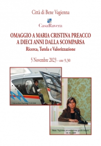 OMAGGIO A MARIA CRISTINA PREACCO A DIECI ANNI DALLA SCOMPARSA - Ricerca, Tutela e Valorizzazione